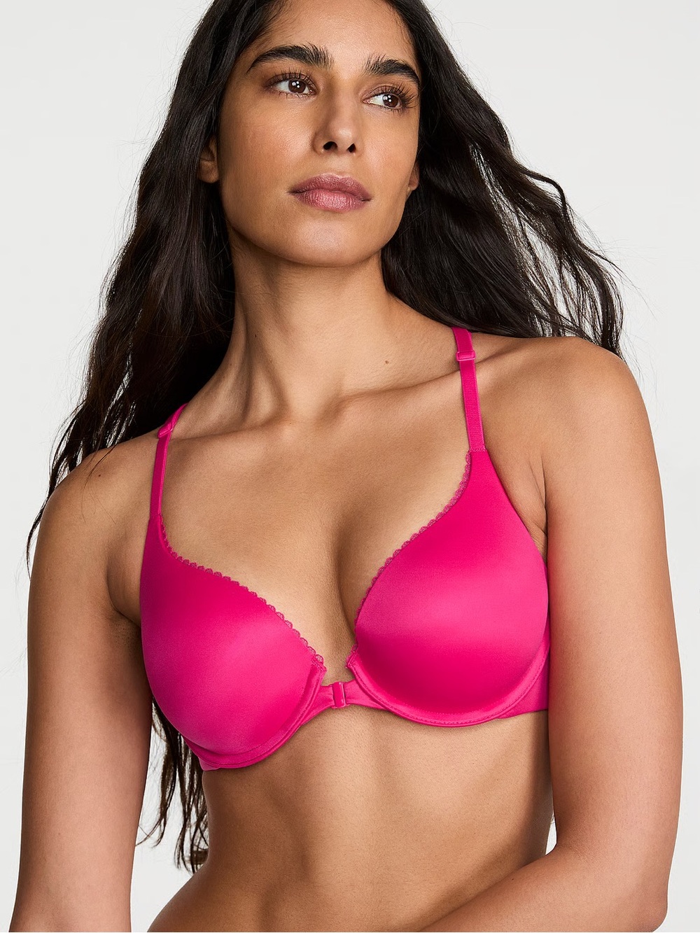 Victoria's Secret Vibrant Pink Front-Close Plunge Bra